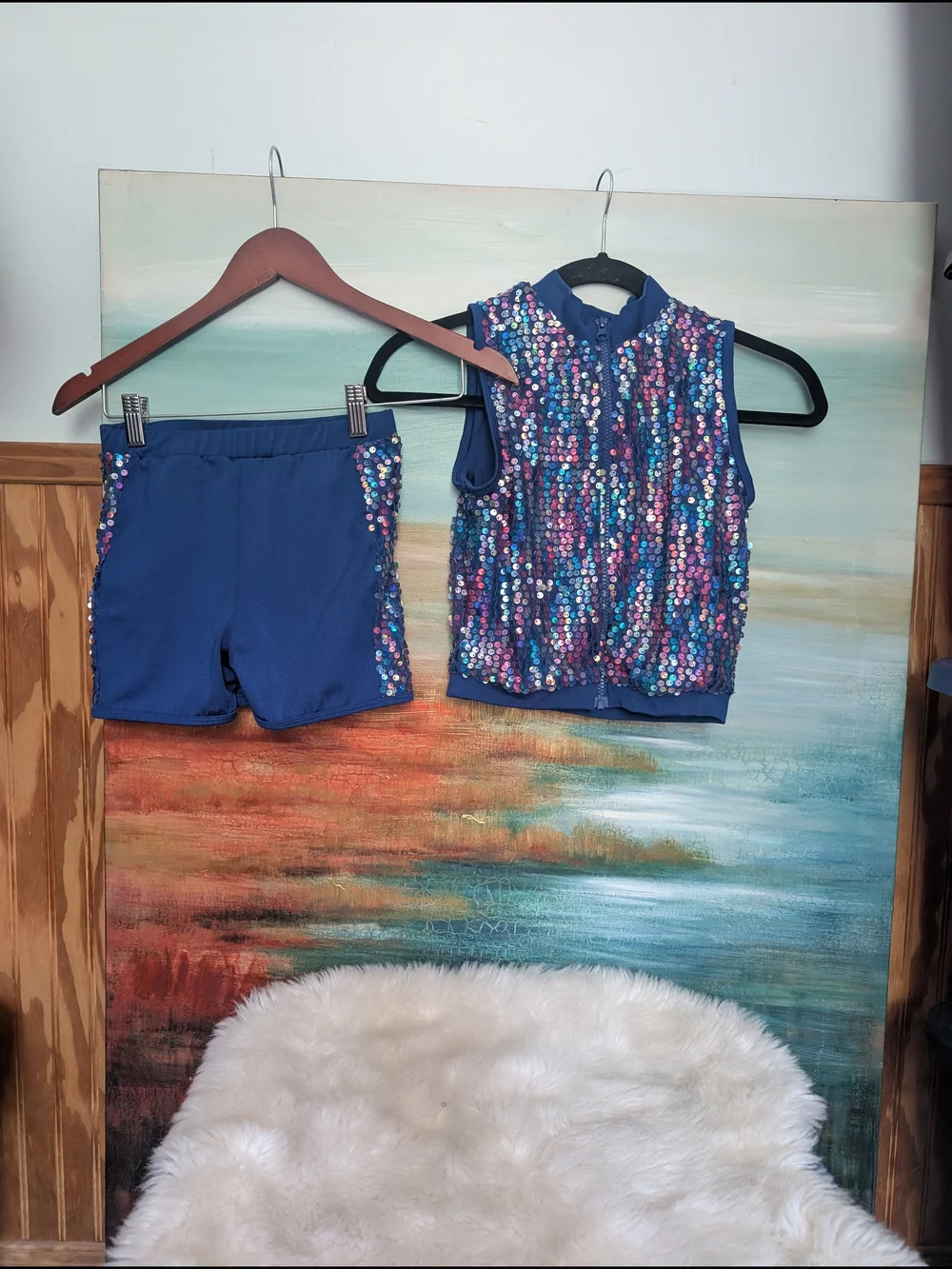 discount dance sleeveless royal